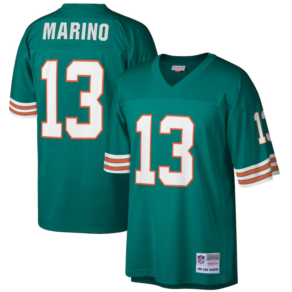 Miami Dolphins Mitchell & Ness Dan Marino  Big & Tall 1984 Retired Player Replica Jersey