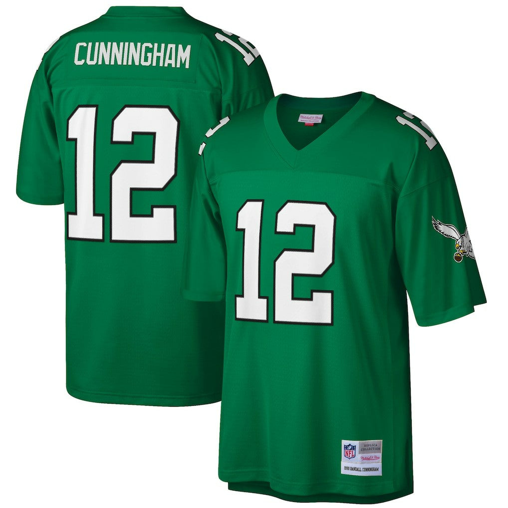 Philadelphia Eagles Mitchell & Ness Randall Cunningham  Big & Tall 1990 Retired Player Replica Jersey
