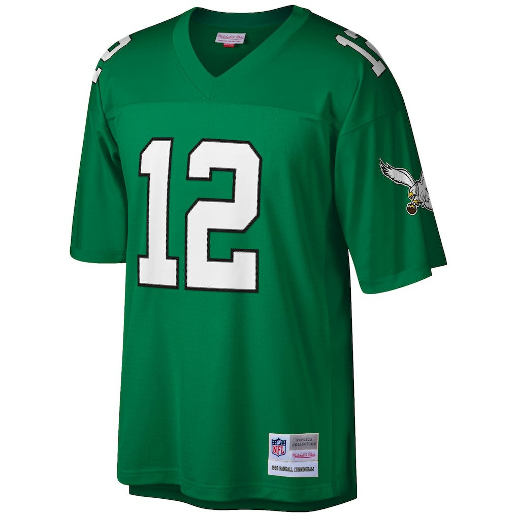 Philadelphia Eagles Mitchell & Ness Randall Cunningham  Big & Tall 1990 Retired Player Replica Jersey
