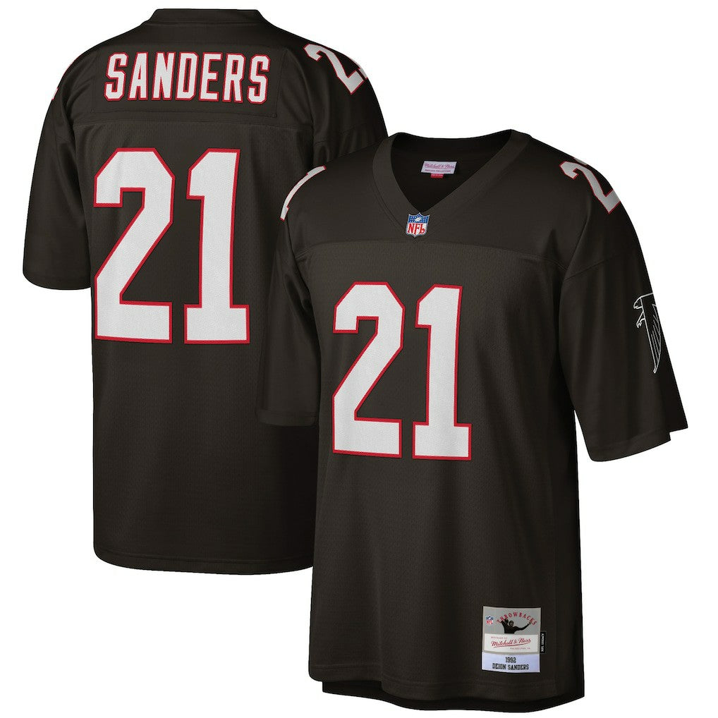 Atlanta Falcons Mitchell & Ness Deion Sanders  Big & Tall 1992 Retired Player Replica Jersey