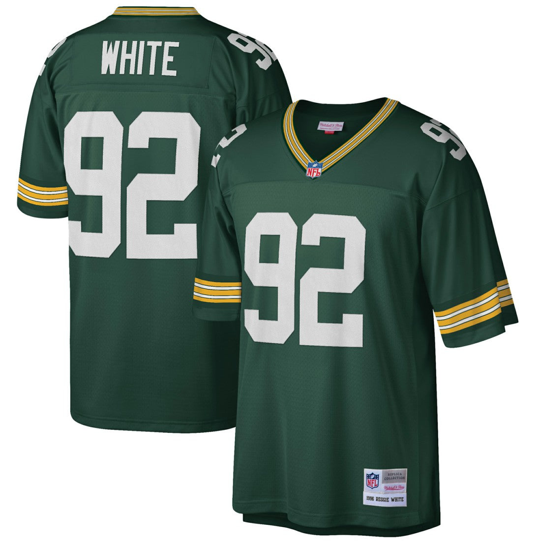 Green Bay Packers Mitchell & Ness Reggie White  Big & Tall 1996 Retired Player Replica Jersey