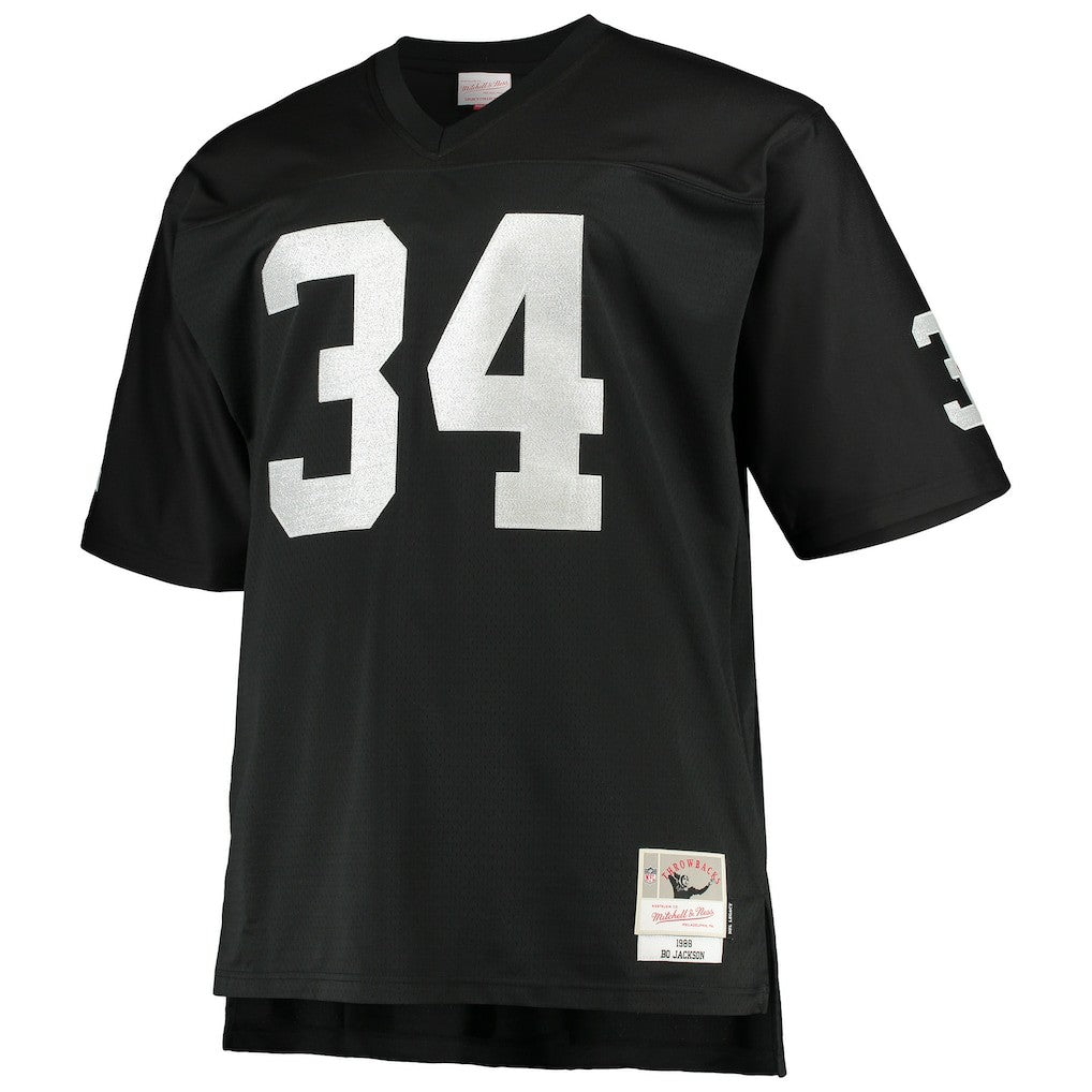 Las Vegas Raiders Mitchell & Ness Bo Jackson  Big & Tall 1988 Retired Player Replica Jersey