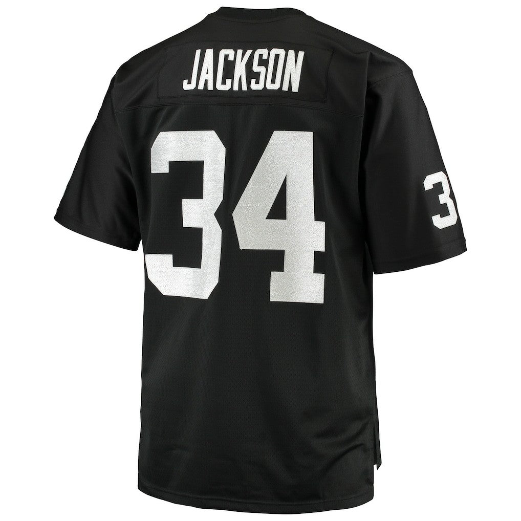 Las Vegas Raiders Mitchell & Ness Bo Jackson  Big & Tall 1988 Retired Player Replica Jersey