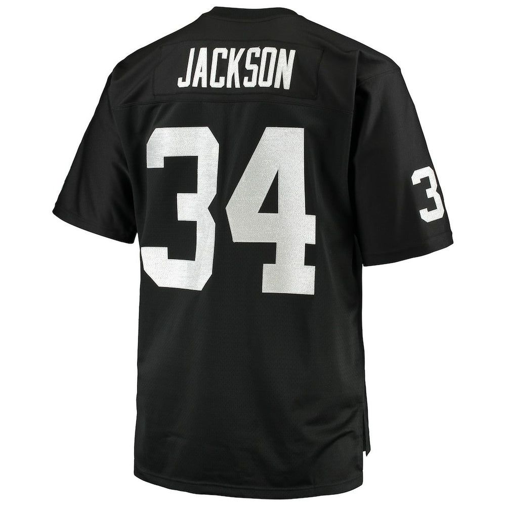 Las Vegas Raiders Mitchell & Ness Bo Jackson  Big & Tall 1988 Retired Player Replica Jersey
