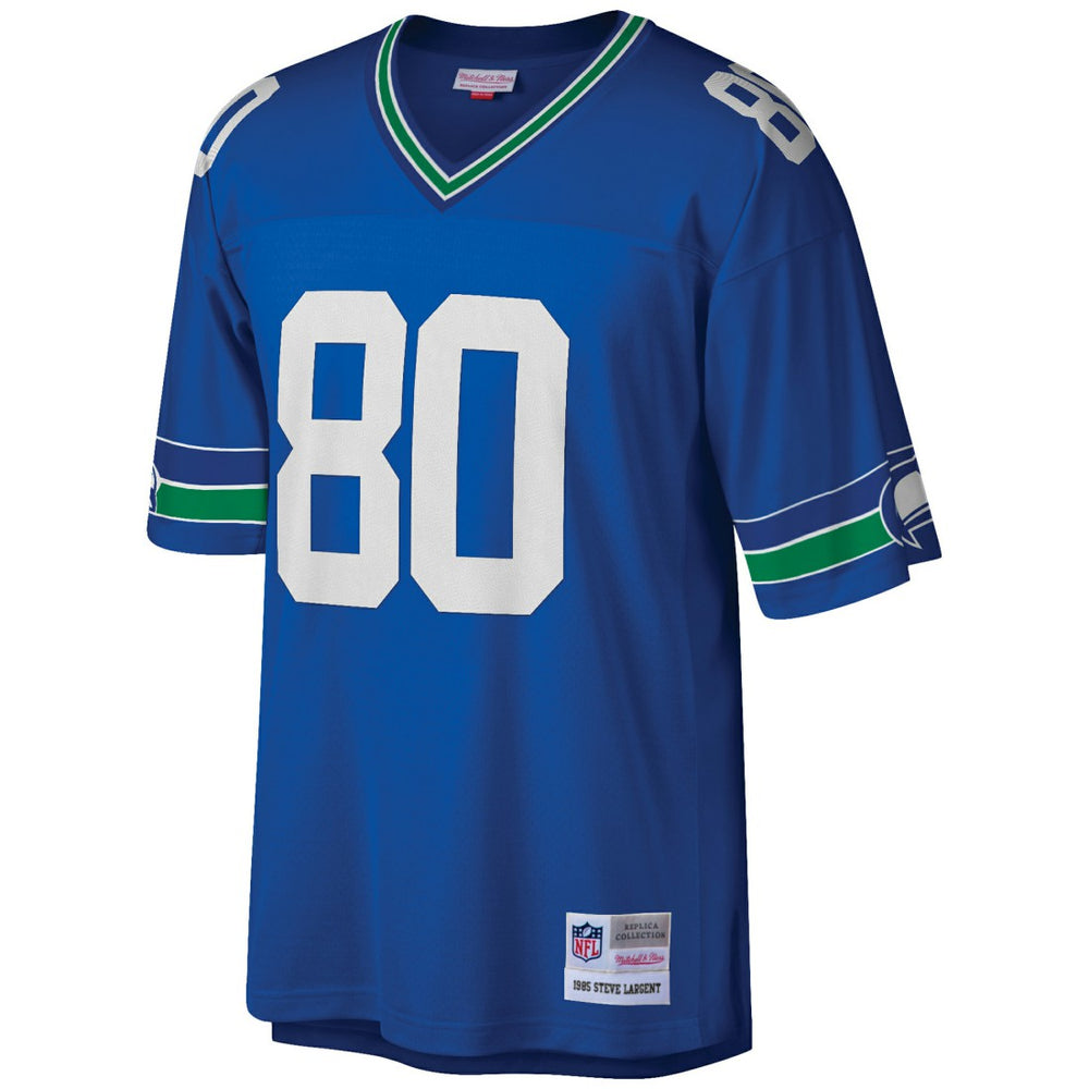 Seattle Seahawks Mitchell & Ness Steve Largent  Big & Tall 1985 Retired Player Replica Jersey