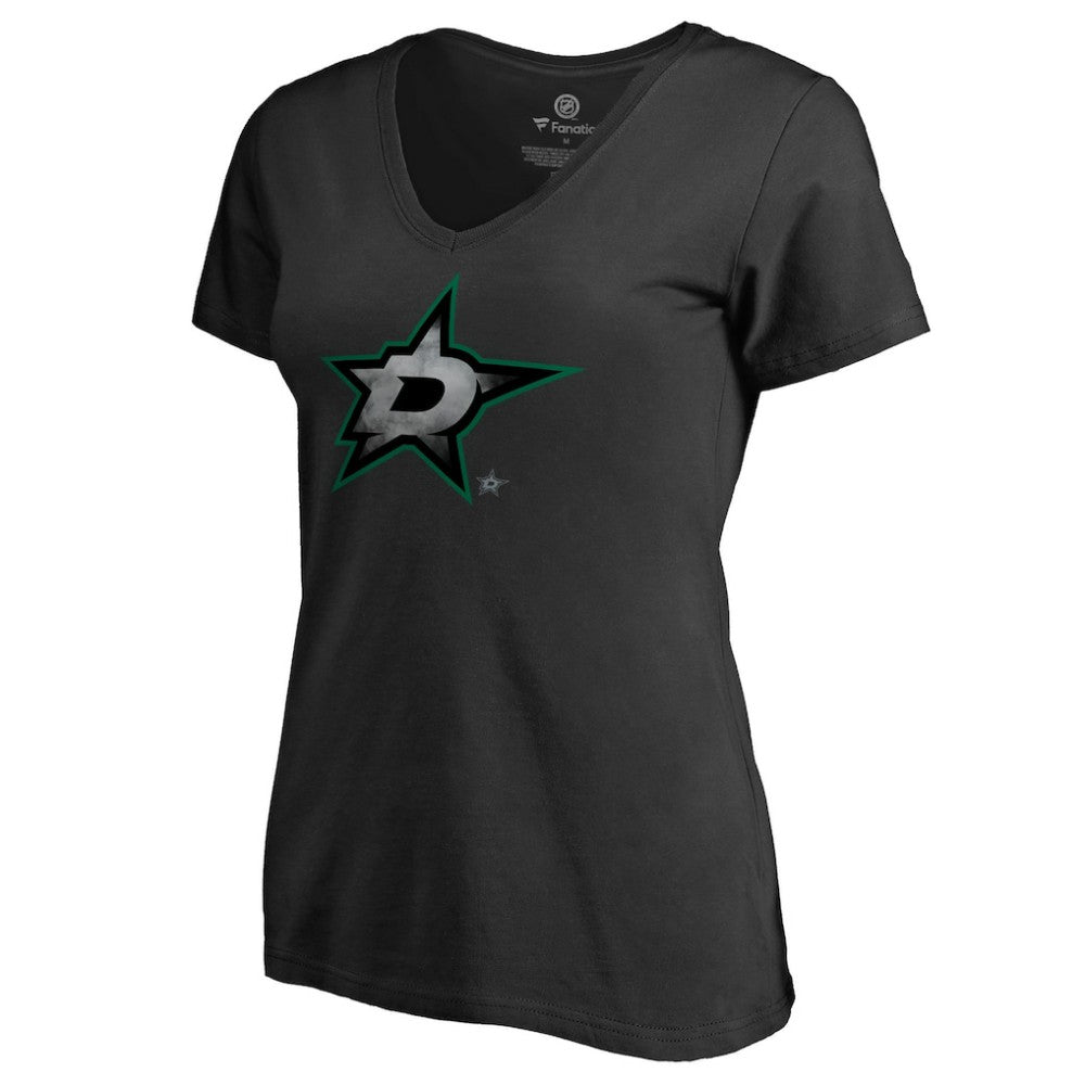 Dallas Stars Women's Core Smoke V-Neck T-Shirt For Sale