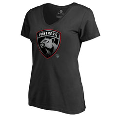 Florida Panthers Women's Core Smoke V-Neck T-Shirt Sale