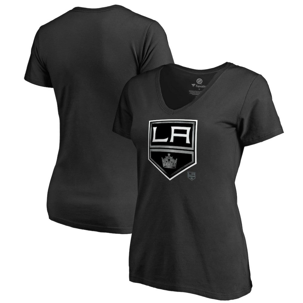 Los Angeles Kings Women's Core Smoke V-Neck T-Shirt On Sale