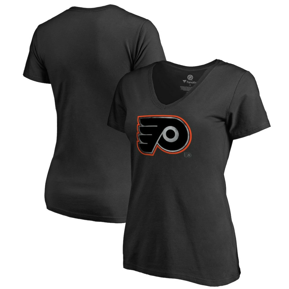 Philadelphia Flyers Women's Core Smoke V-Neck T-Shirt Outlet
