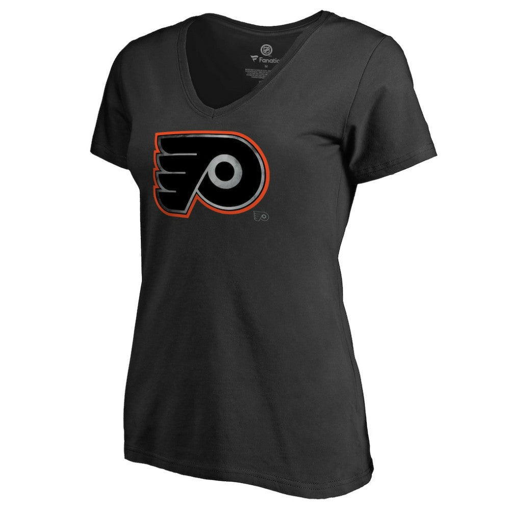 Philadelphia Flyers Women's Core Smoke V-Neck T-Shirt Outlet