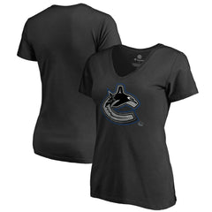 Vancouver Canucks Women's Core Smoke V-Neck T-Shirt Outlet