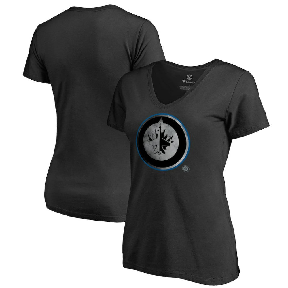 Winnipeg Jets Women's Core Smoke V-Neck T-Shirt For Sale