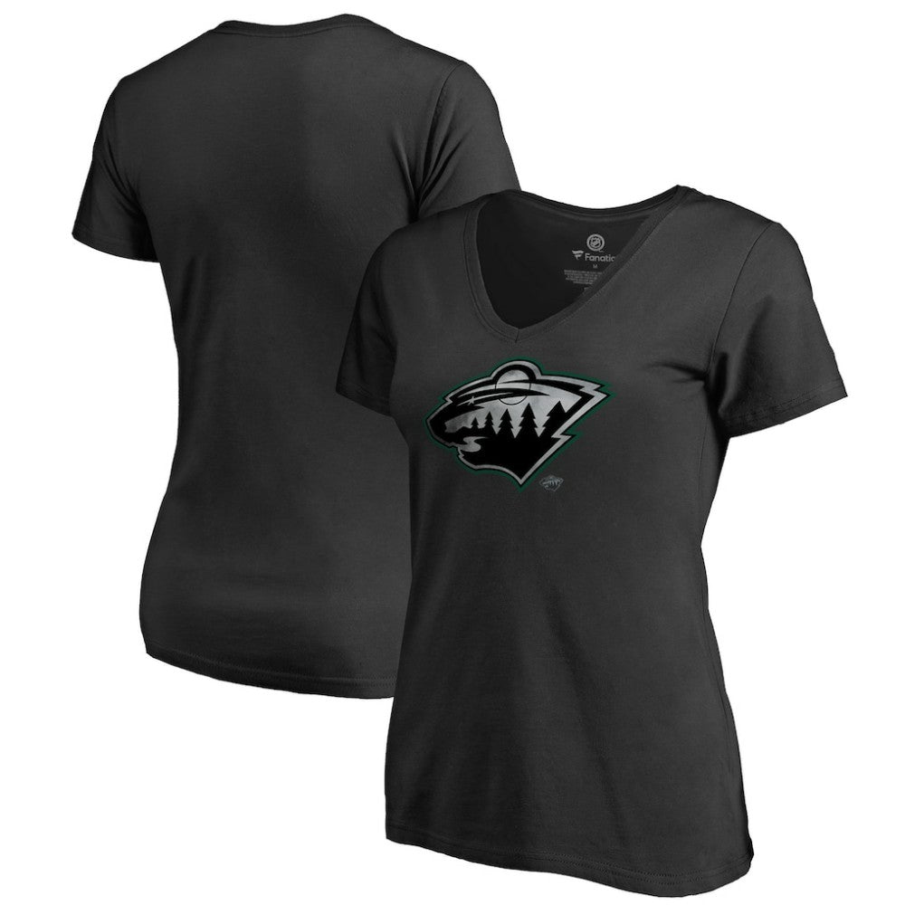 Minnesota Wild Women's Core Smoke V-Neck T-Shirt Discount
