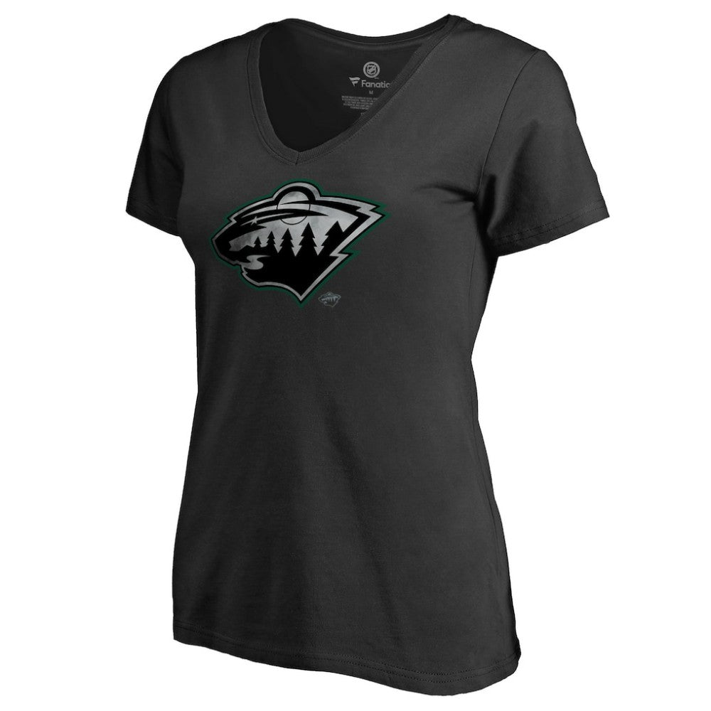 Minnesota Wild Women's Core Smoke V-Neck T-Shirt Discount