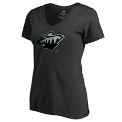 Minnesota Wild Women's Core Smoke V-Neck T-Shirt Discount