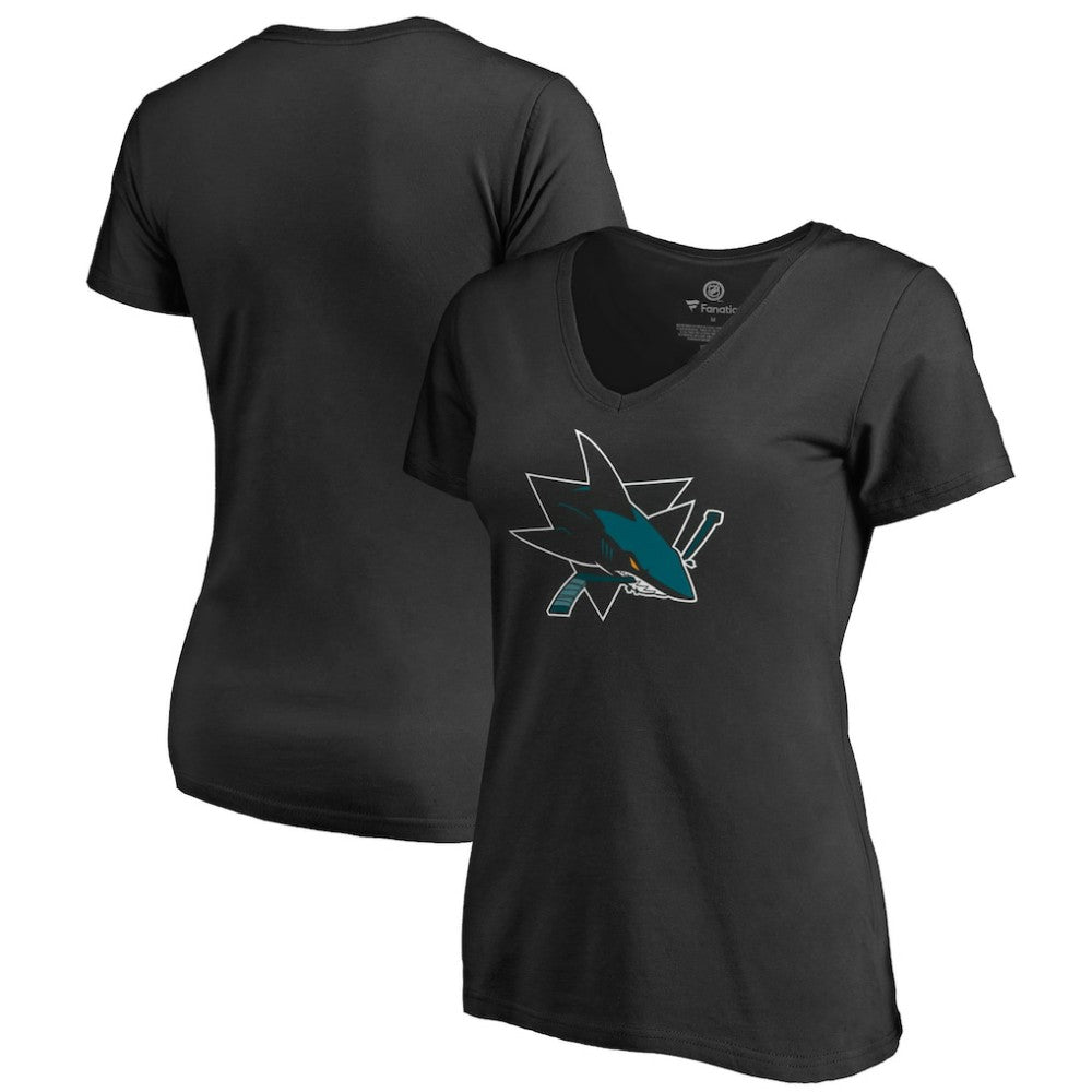 San Jose Sharks Women's Team Alternate V-Neck T-Shirt On Sale