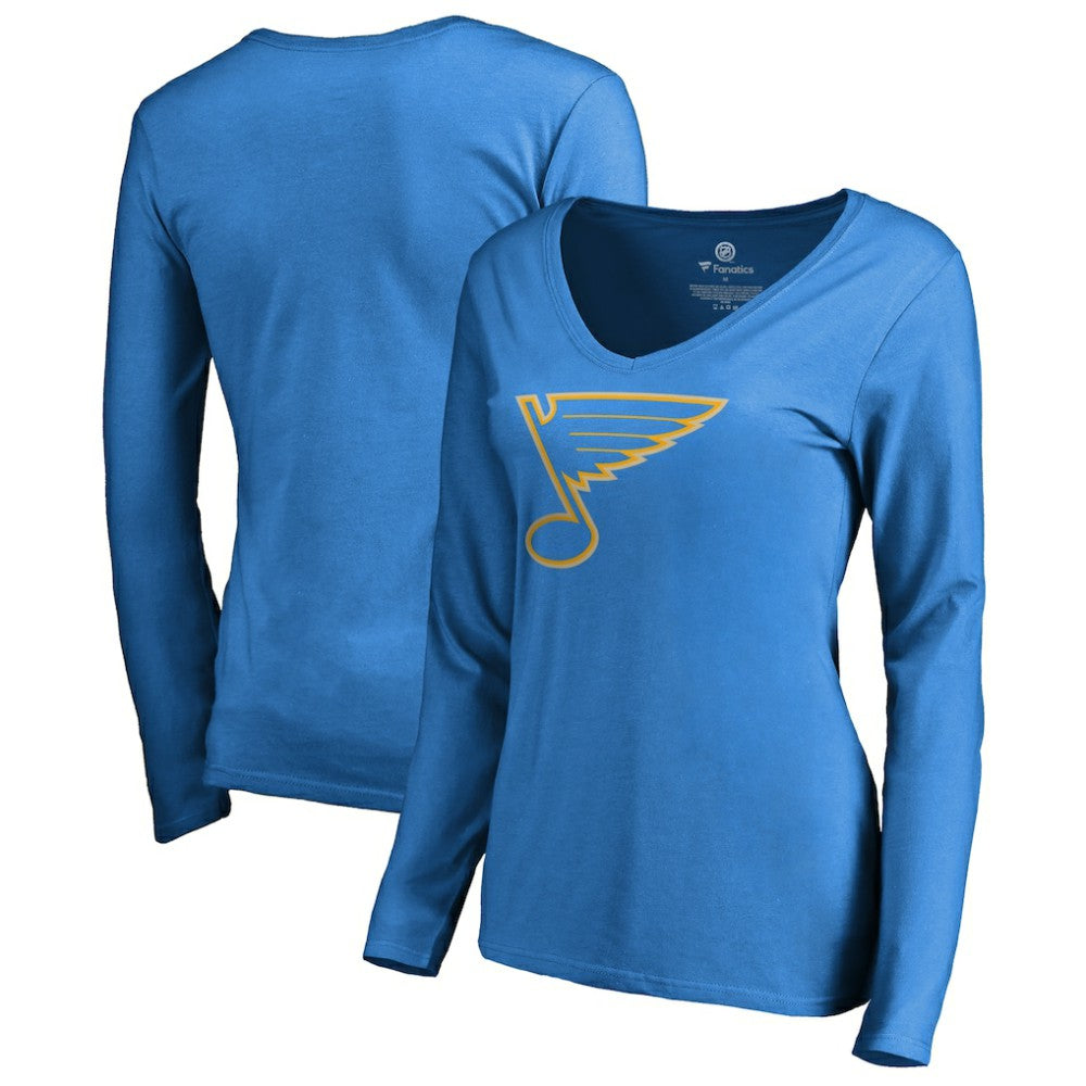 St. Louis Blues Women's Team Alternate Long Sleeve V-Neck T-Shirt Online