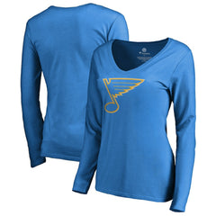 St. Louis Blues Women's Team Alternate Long Sleeve V-Neck T-Shirt Online