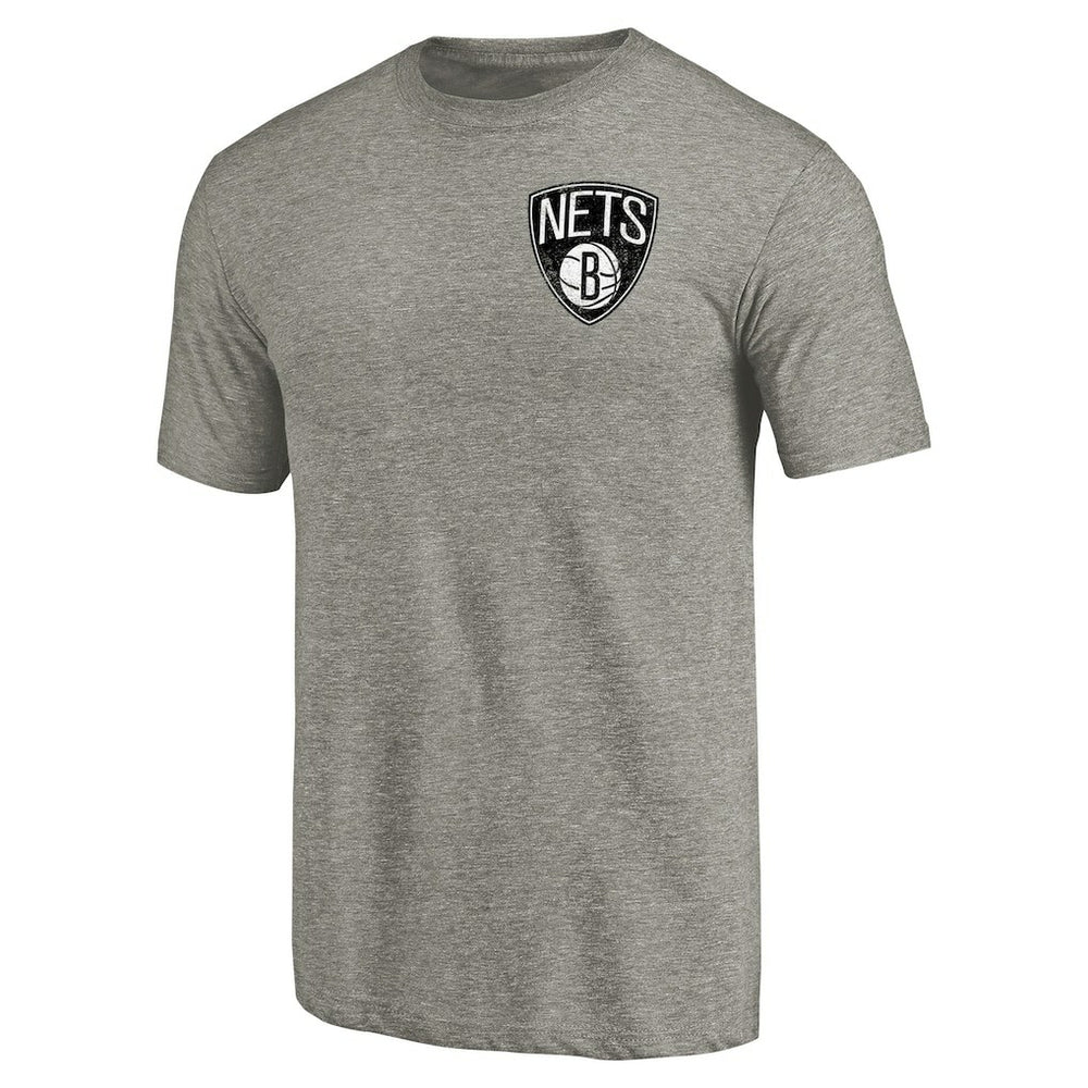 Brooklyn Nets Primary Logo Left Chest Distressed Tri-Blend T-Shirt Online