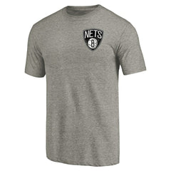 Brooklyn Nets Primary Logo Left Chest Distressed Tri-Blend T-Shirt Online