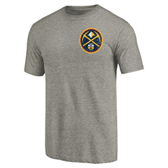 Denver Nuggets Primary Logo Left Chest Distressed Tri-Blend T-Shirt sale Discount