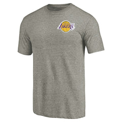 Los Angeles Lakers Primary Logo Left Chest Distressed Tri-Blend T-Shirt Online