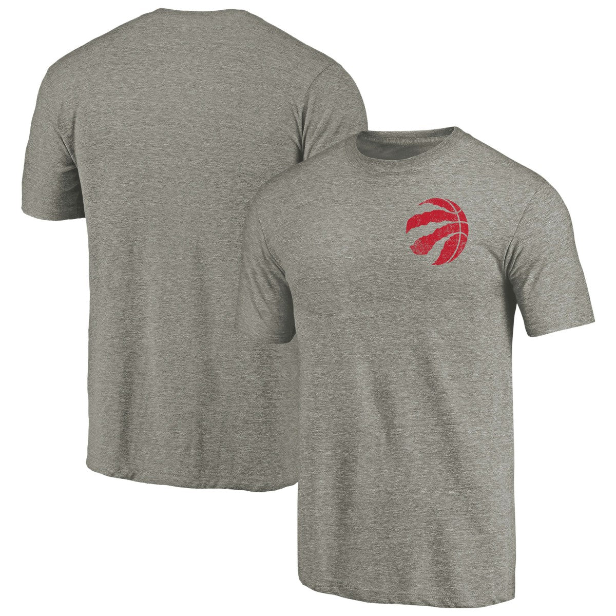 Toronto Raptors Primary Logo Left Chest Distressed Tri-Blend T-Shirt Discount