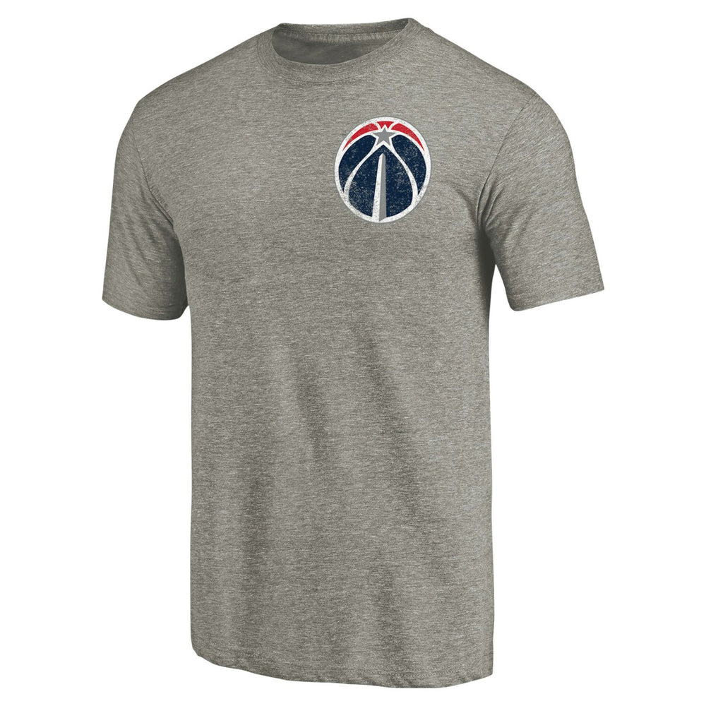 Washington Wizards Primary Logo Left Chest Distressed Tri-Blend T-Shirt Online