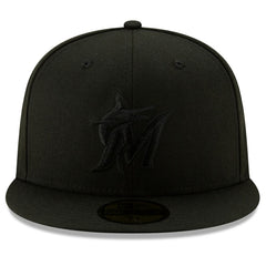 Miami Marlins New Era 2019 Black-on-Black 59FIFTY Fitted Hat | MLB For sale