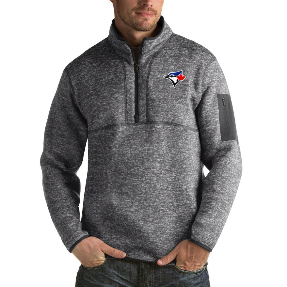 Toronto Blue Jays Antigua Fortune Big & Tall Quarter-Zip Pullover Jacket | MLB Shop