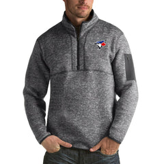 Toronto Blue Jays Antigua Fortune Big & Tall Quarter-Zip Pullover Jacket | MLB Shop