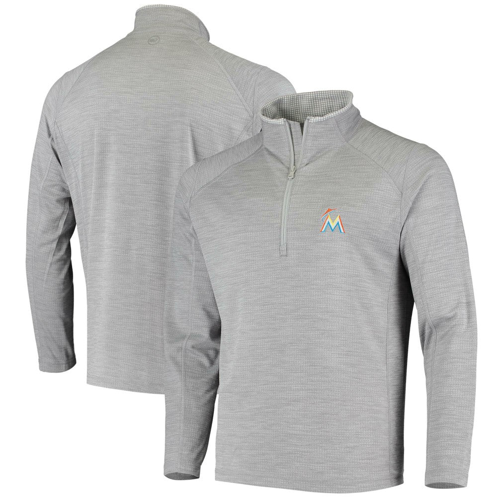 Miami Marlins Vineyard Vines Performance Sankaty Half-Zip Pullover Top | MLB US