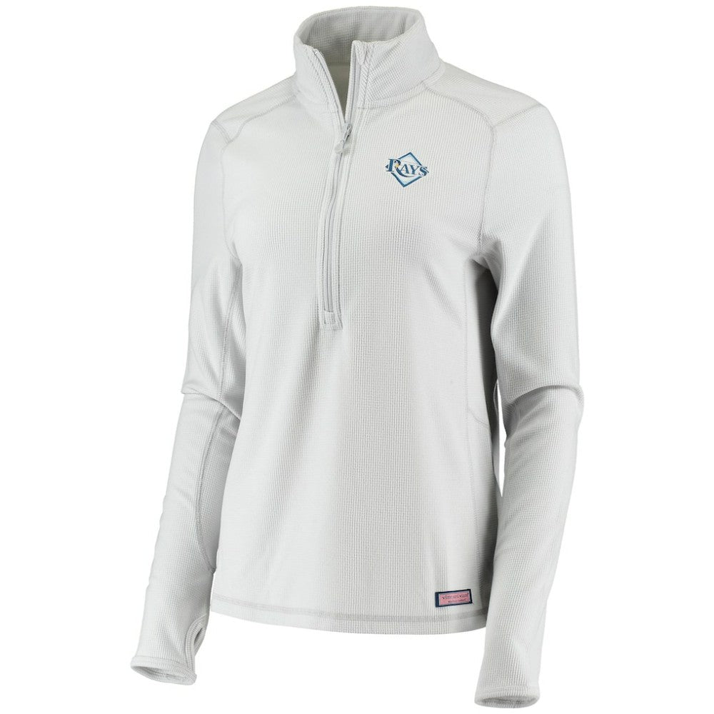 Tampa Bay Rays Vineyard Vines Women's Performance Grid Half-Zip Pullover Top | MLB Discount