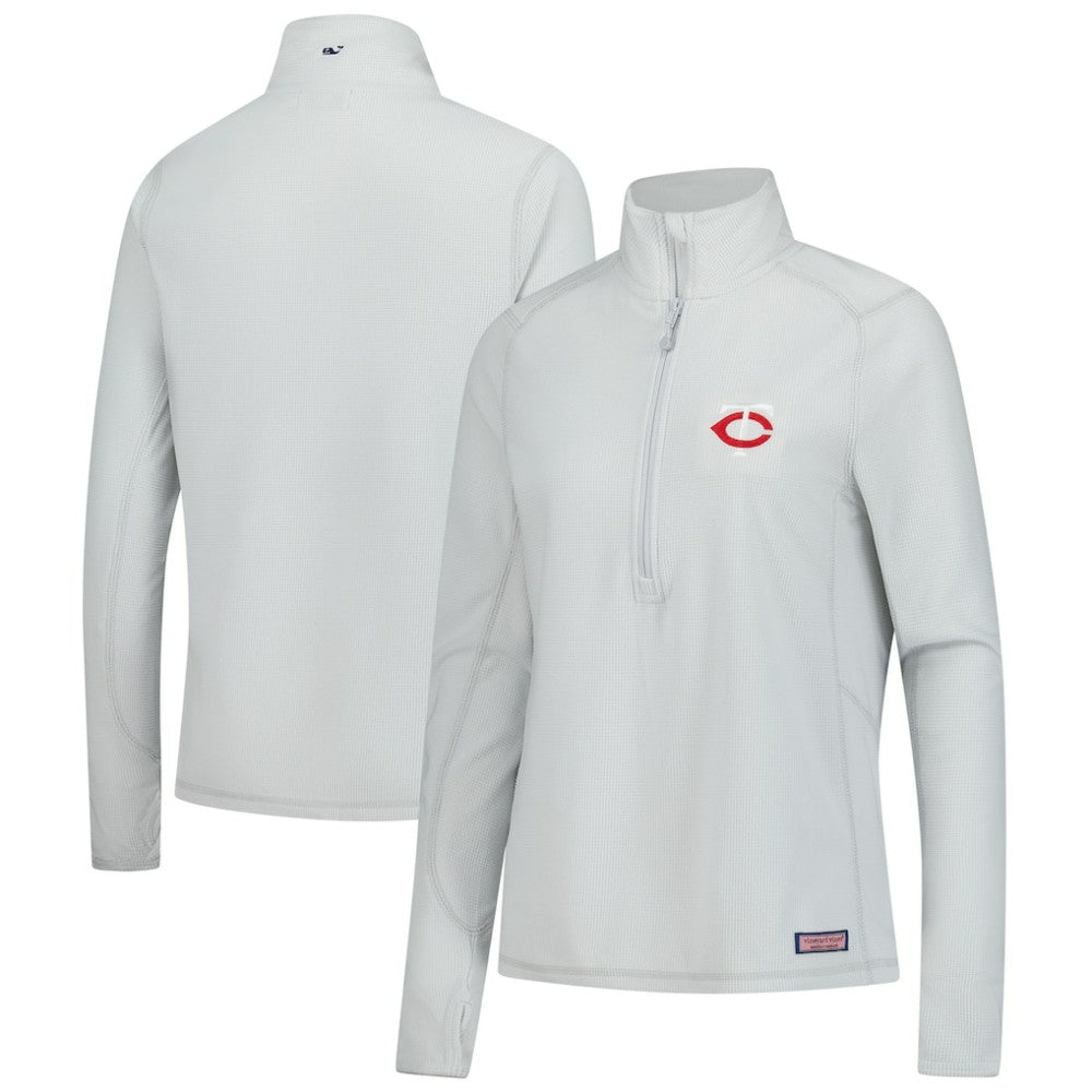 Minnesota Twins Vineyard Vines Women's Performance Grid Half-Zip Pullover Top | MLB Shop