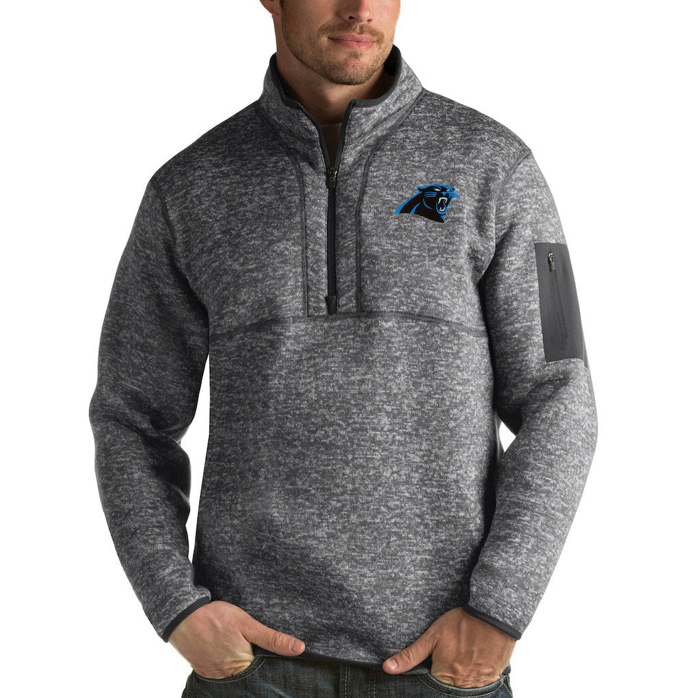 Carolina Panthers  Antigua Fortune Quarter-Zip Pullover Jacket