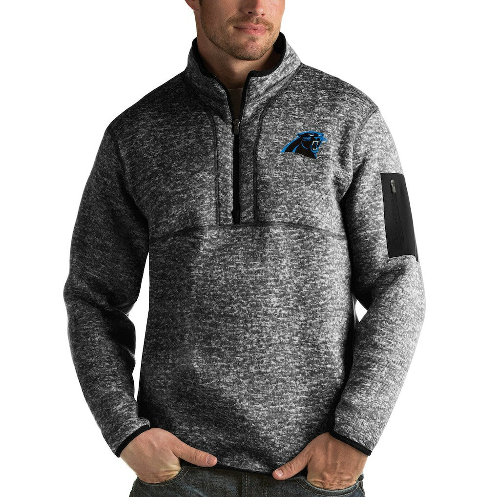 Carolina Panthers  Antigua Fortune Quarter-Zip Pullover Jacket