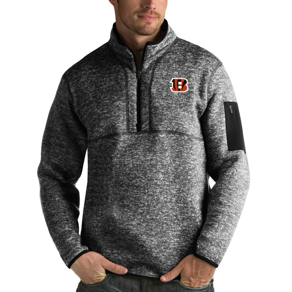Cincinnati Bengals  Antigua Fortune Quarter-Zip Pullover Jacket