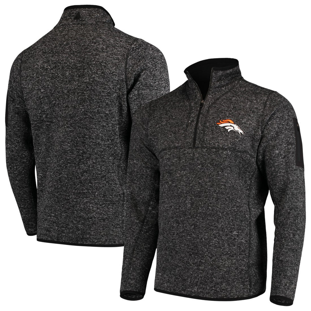 Denver Broncos  Antigua Fortune Quarter-Zip Pullover Jacket