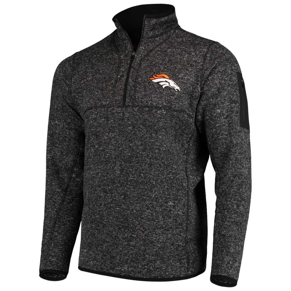 Denver Broncos  Antigua Fortune Quarter-Zip Pullover Jacket