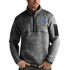 Detroit Lions  Antigua Fortune Quarter-Zip Pullover Jacket