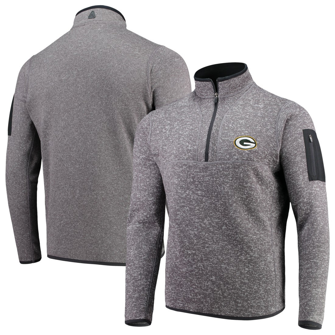 Green Bay Packers  Antigua Fortune Quarter-Zip Pullover Jacket