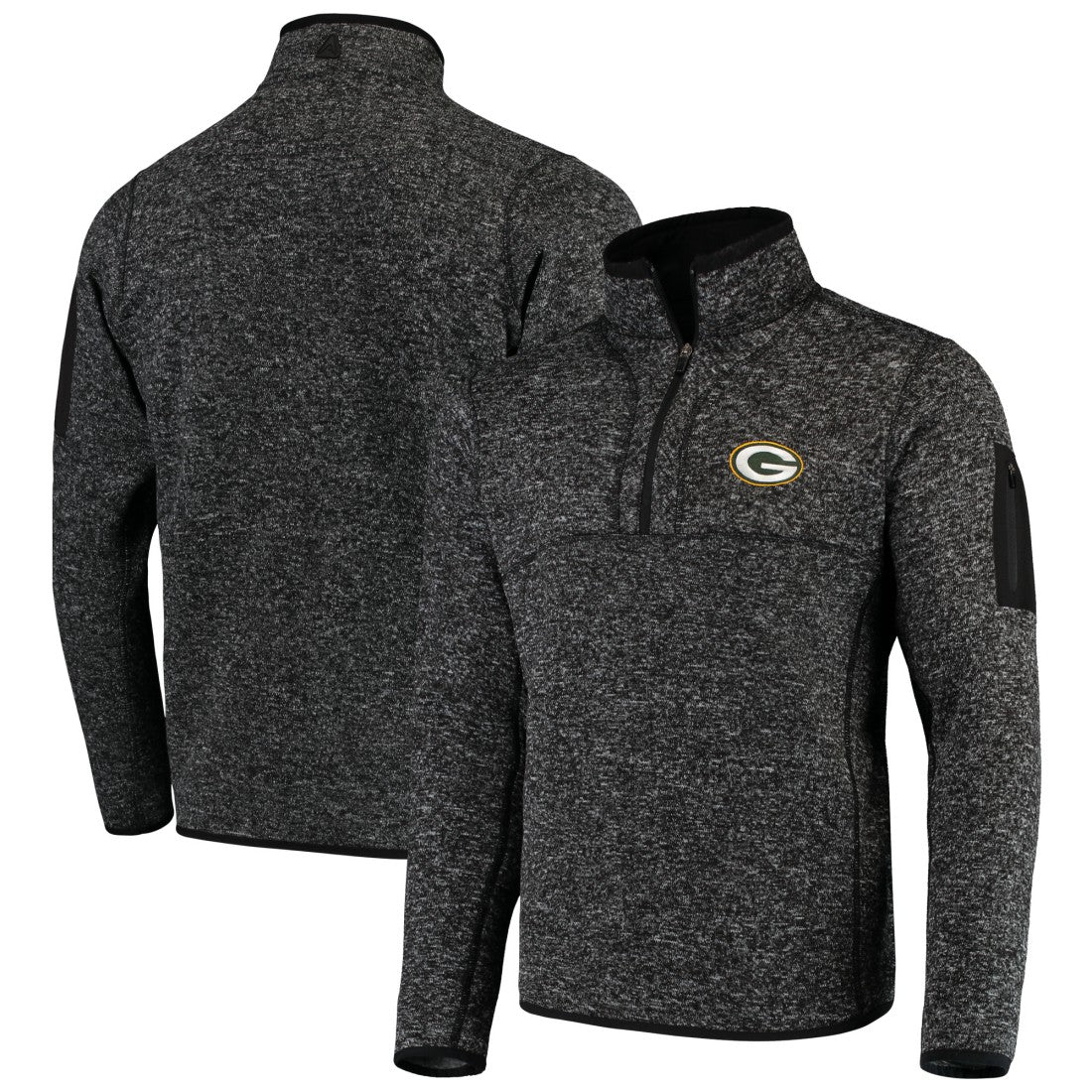 Green Bay Packers  Antigua Fortune Quarter-Zip Pullover Jacket