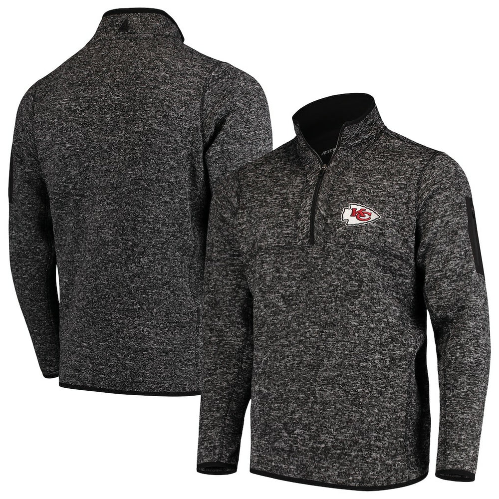 Kansas City Chiefs  Antigua Fortune Quarter-Zip Pullover Jacket