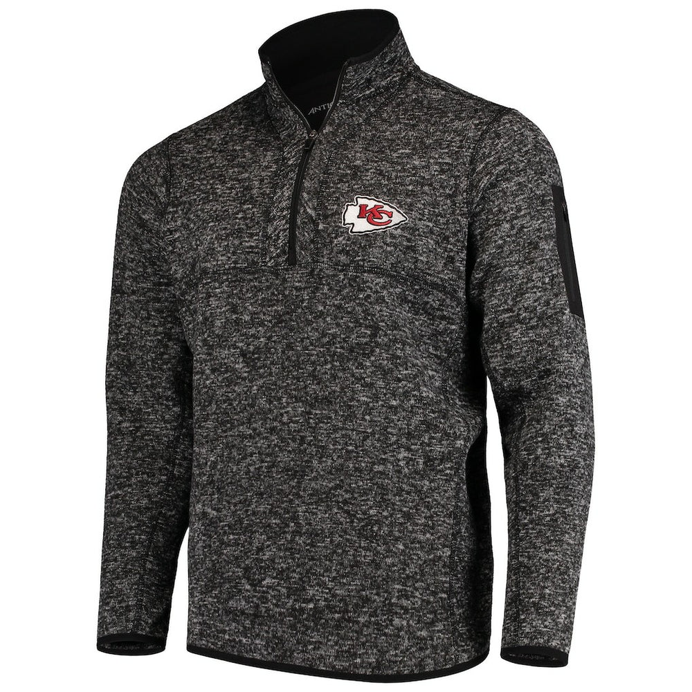 Kansas City Chiefs  Antigua Fortune Quarter-Zip Pullover Jacket