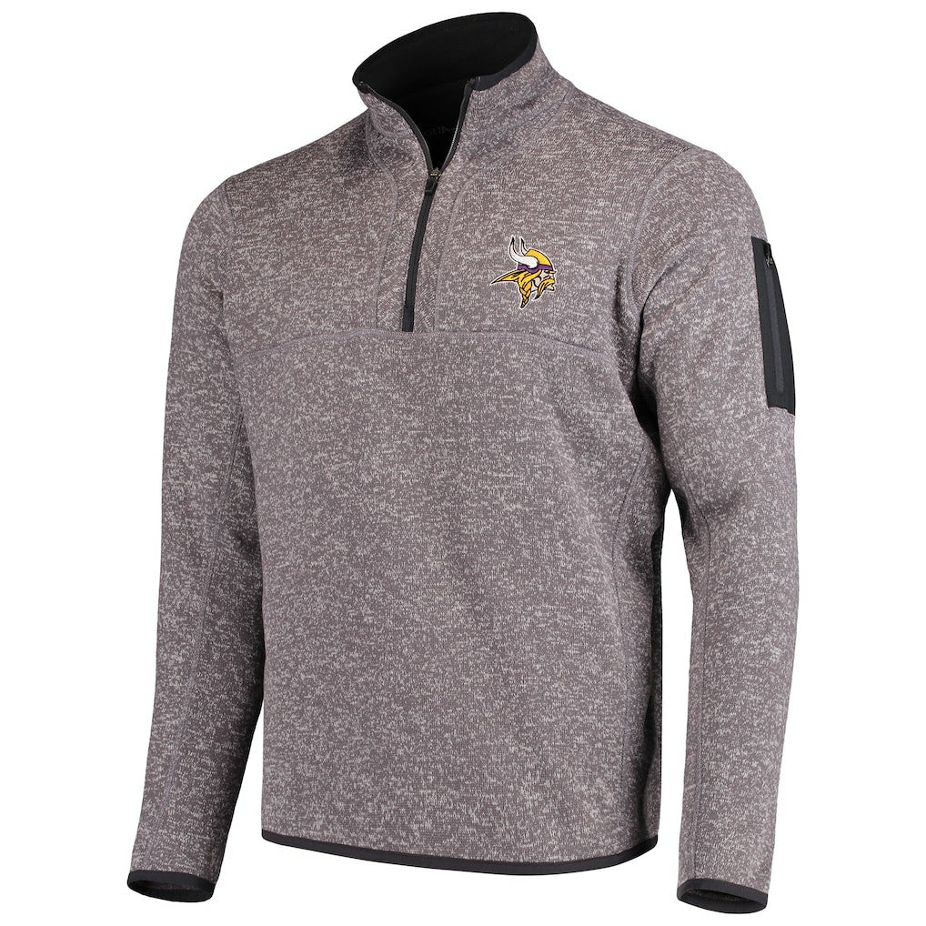 Minnesota Vikings  Antigua Fortune Quarter-Zip Pullover Jacket