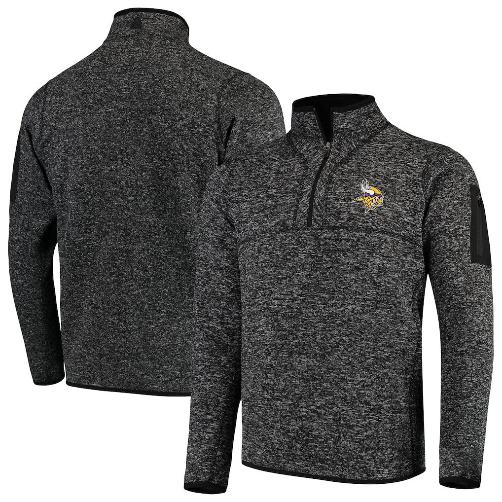 Minnesota Vikings  Antigua Fortune Quarter-Zip Pullover Jacket