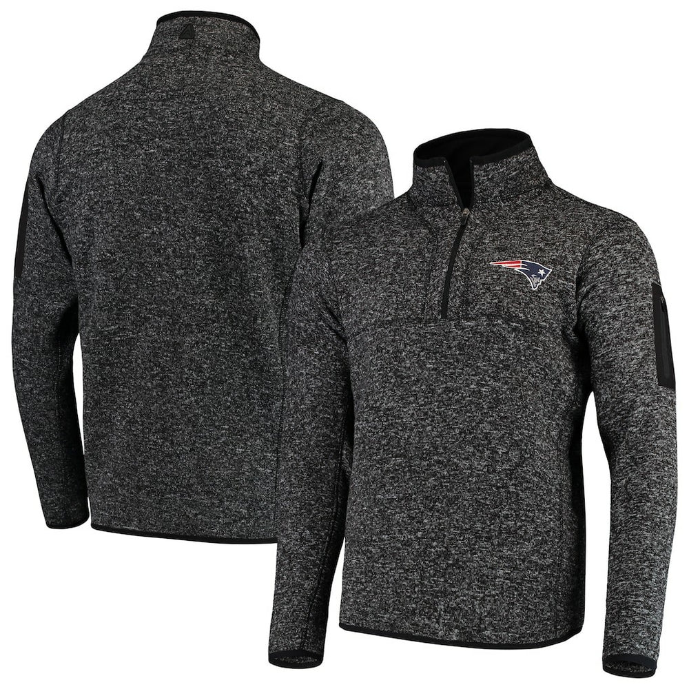 New England Patriots  Antigua Fortune Quarter-Zip Pullover Jacket