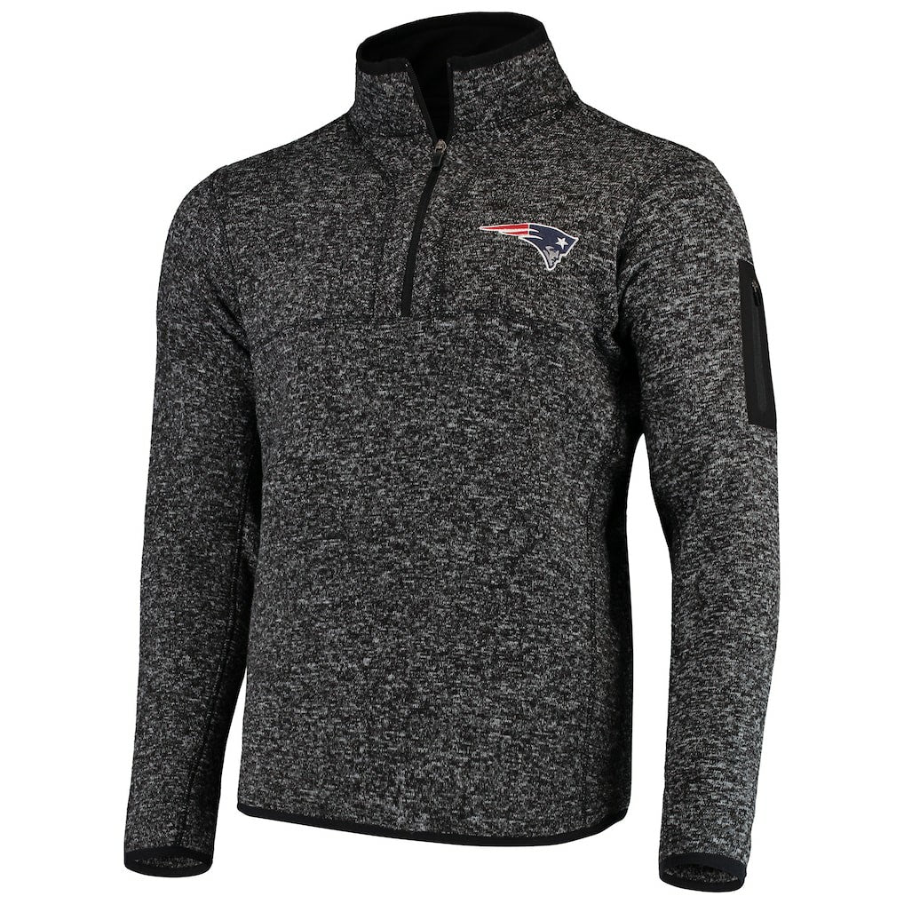 New England Patriots  Antigua Fortune Quarter-Zip Pullover Jacket