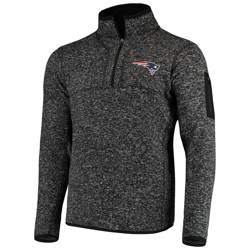 New England Patriots  Antigua Fortune Quarter-Zip Pullover Jacket