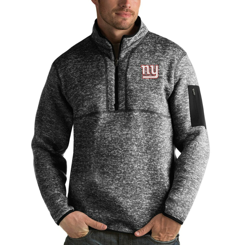 New York Giants  Antigua Fortune Quarter-Zip Pullover Jacket